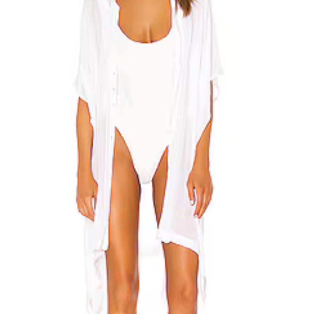 L*Space Anita White Swim Coverup